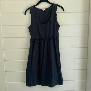 J. Crew | Navy Blue Sleeveless Dress with Low Cut | Great Condition